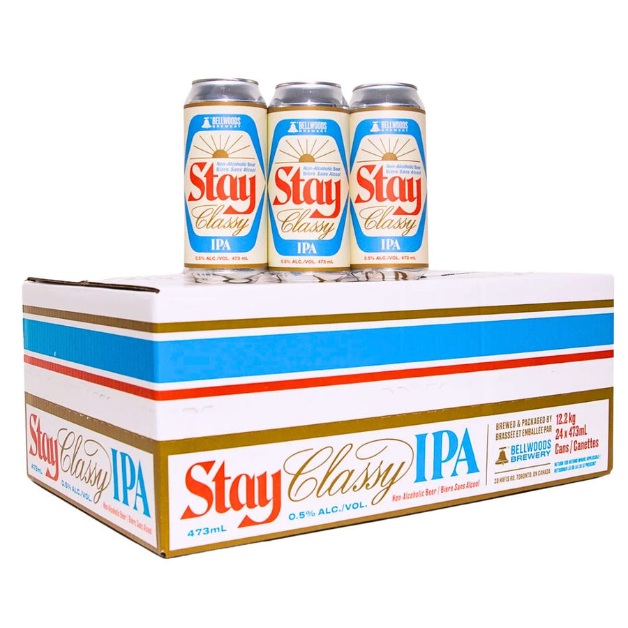 Bellwoods Brewery - Stay Classy - IPA (24 x 473mL), non-alcoholic beer