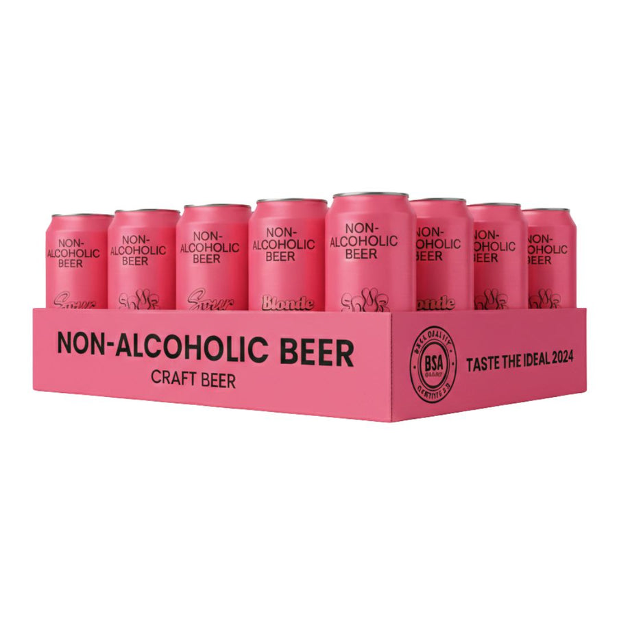 BSA - Raspberry Sour (24 x 1 Pack, 473mL), non-alcoholic beer