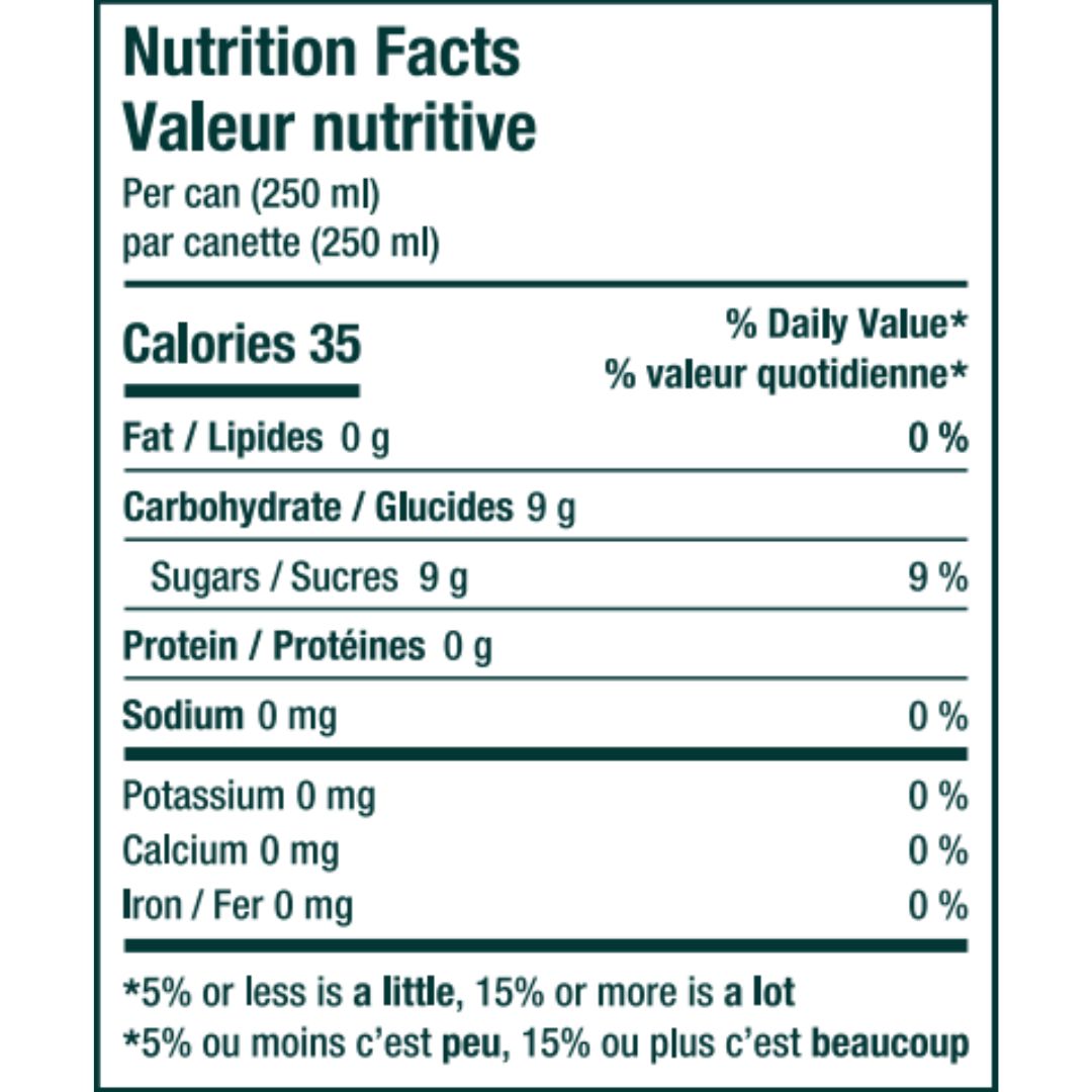 Nasdrow - Spritz Eleganza (1 x 24 Pack, 250mL), nutrition facts