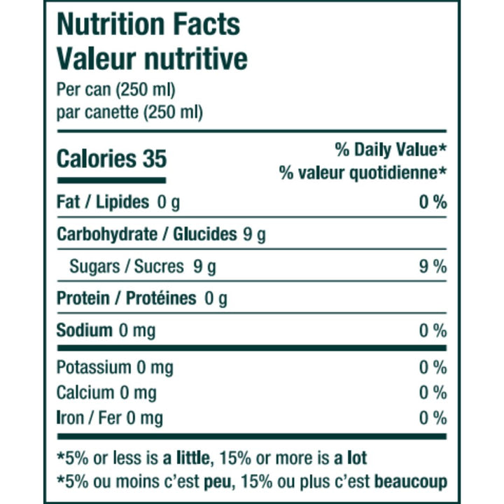 Nasdrow - Spritz Eleganza (1 x 24 Pack, 250mL), nutrition facts