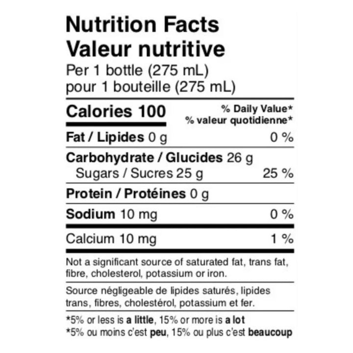 1642 - Ginger Beer (1 x 24 Pack, 275mL), nutrition facts