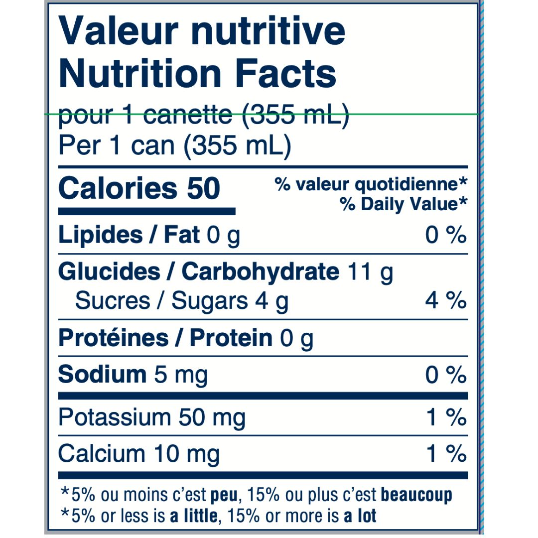 Boréale - Hors Sentiers - White (1 x 24 Pack, 355mL), nutrition facts
