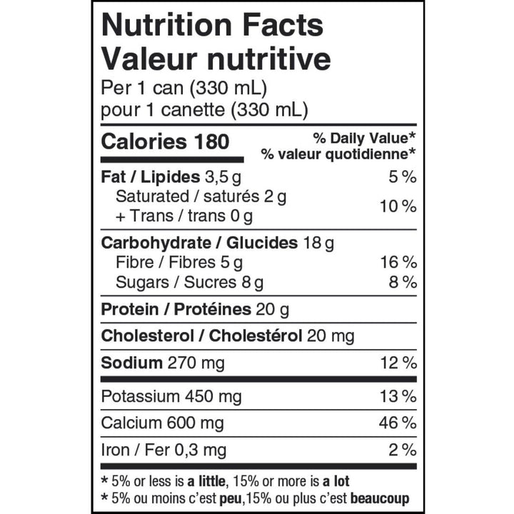 Trema Cafe - Protein Cookies & Cream (12 x 330mL), nutrition facts