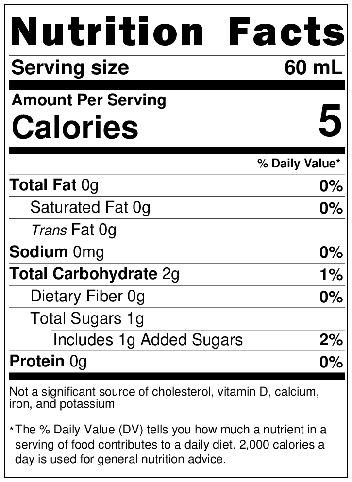 Almave - Humo - Distilled Espadin Agave Spirit - Mezcal, nutrition facts
