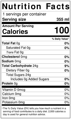 NOROI - Brise Glace - Gin & Tonic (6 x 4 Pack, 355mL), nutrition facts