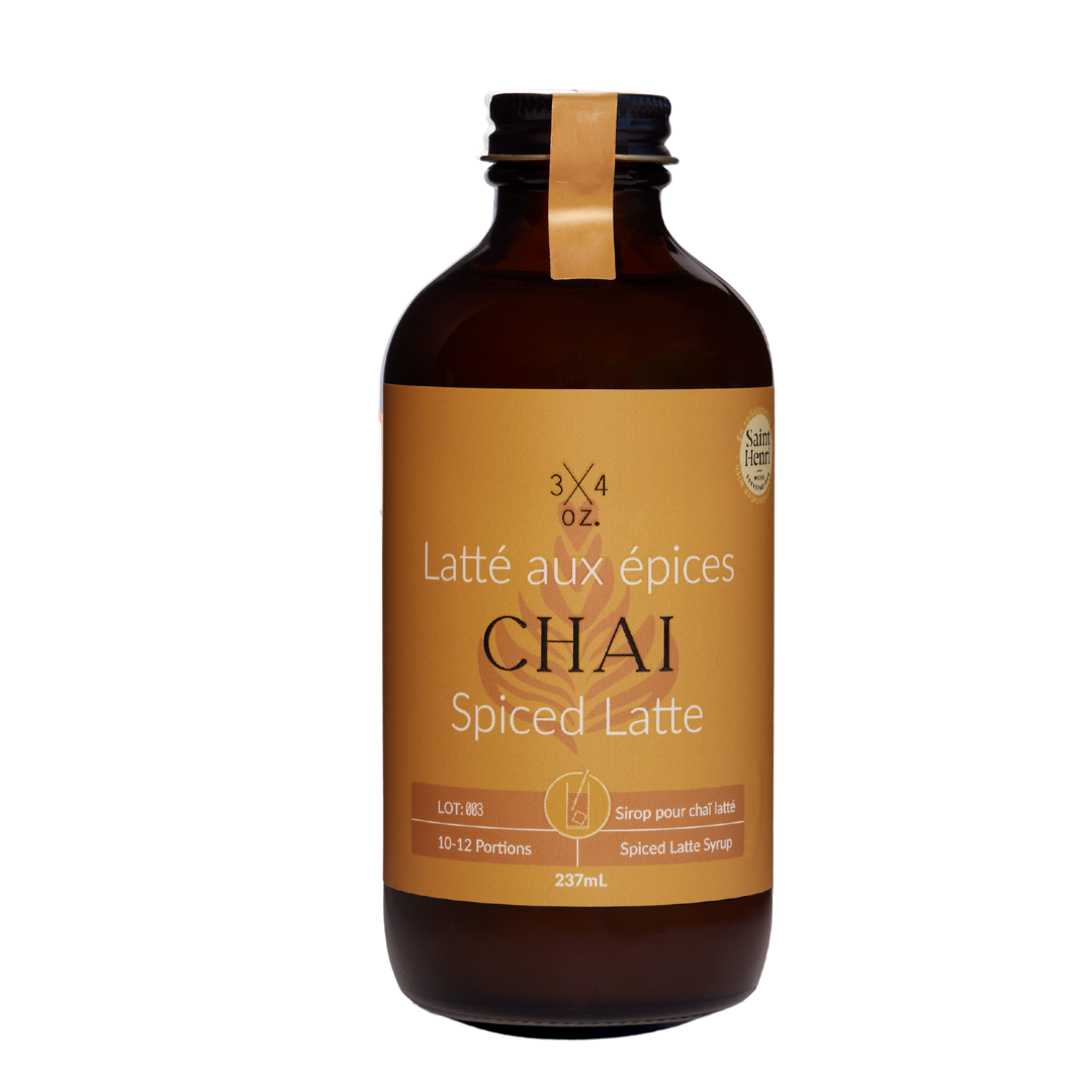3/4 OZ - Chai Spiced Latte Syrup