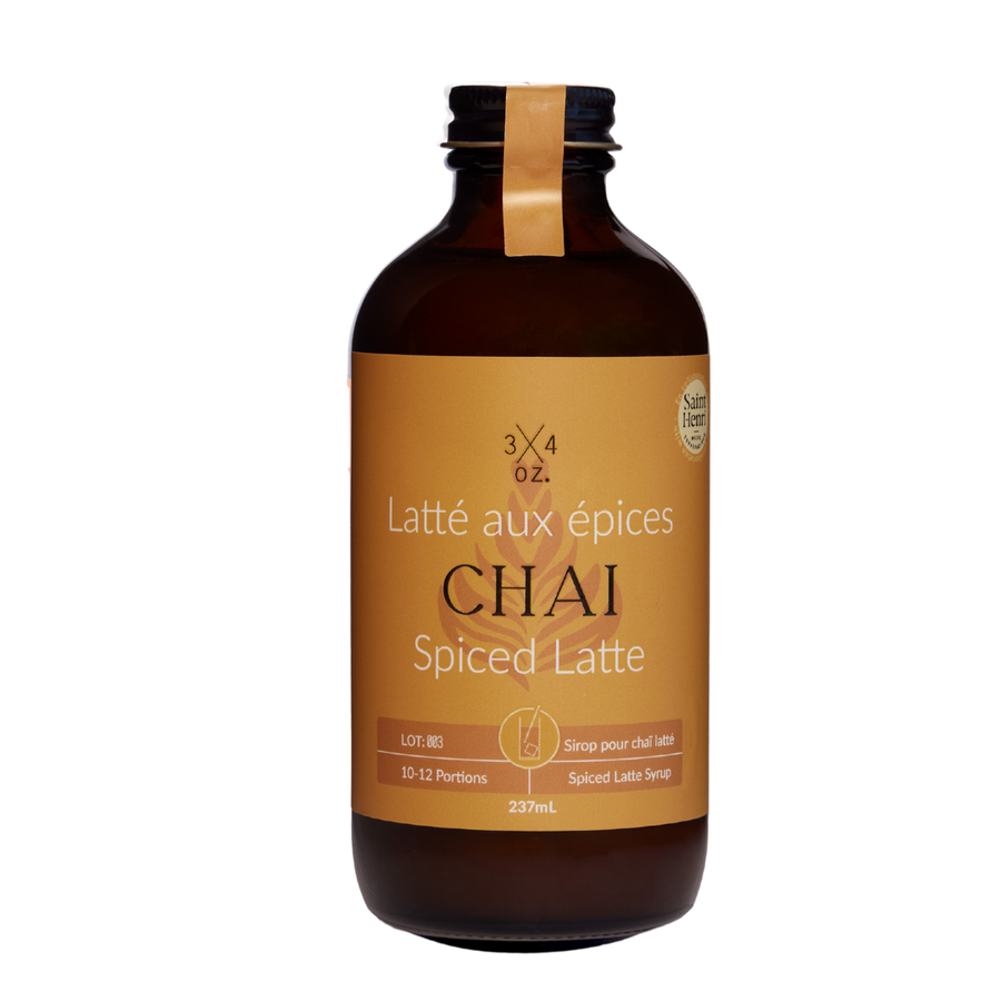 3/4 OZ - Chai Spiced Latte Syrup