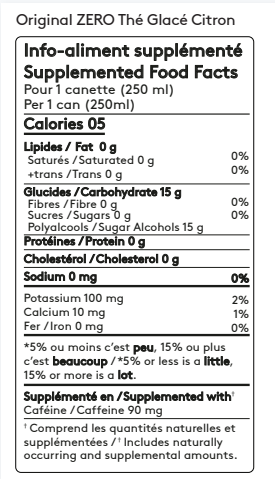 OOYA - Original Lemon Iced Tea Zero (6 x 4 Pack, 250mL), photo 3 of 3